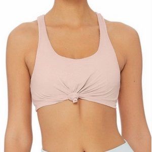 ALO Yoga Knot Tank Bra Nectar Pink